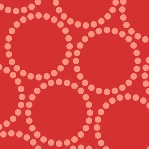 108" New Pearl Bracelet Christmas Red -- Tiny Christmas by Lizzy House -- Moda Fabrics