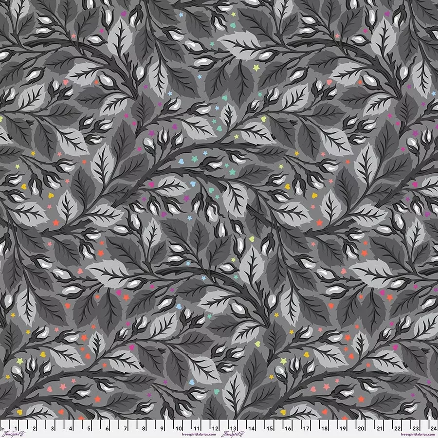 108in Backing Fabric Best Buds Nip in the Bud Shadow || Graywork fabric collection