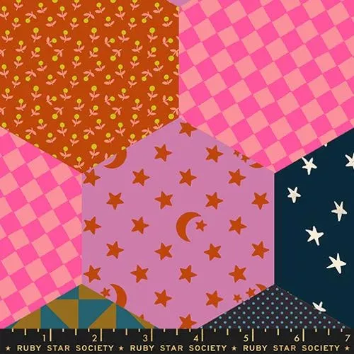 108in Catnap Mermaid Fabric RS4138 11 Ruby Star