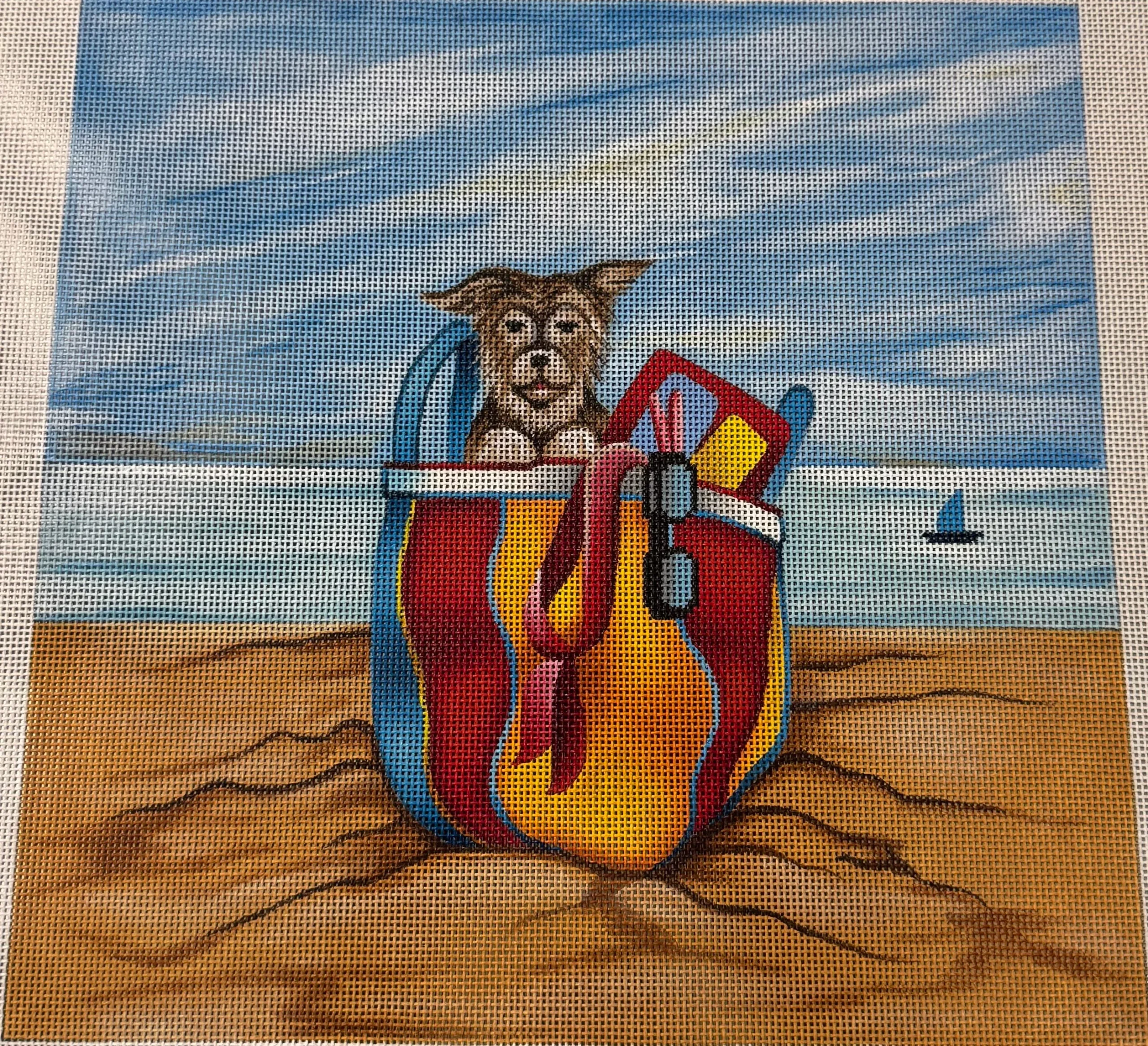 1097 YORKIE IN BEACH BAG