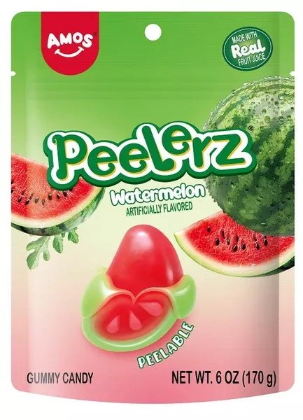 Amos Gummy Peelerz Watermelon, 6oz