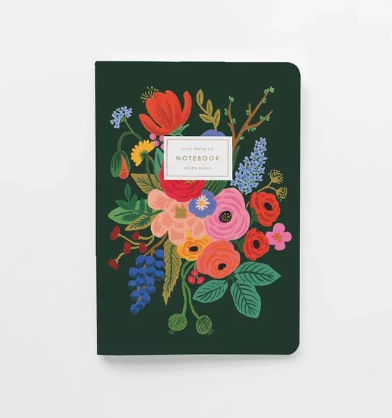 Assorted Set of 3 Garden Party Notebooks