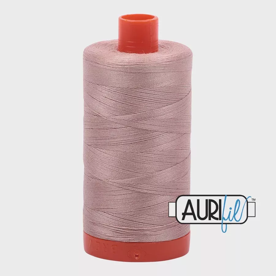 Aurifil 50 wt Cotton Thread - Antique Blush 2375 - 1422 yds