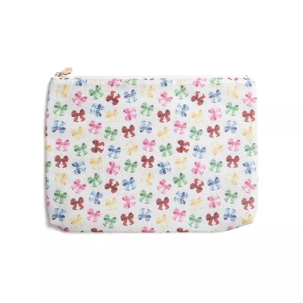 THE COLLECTION BOW PRINT STITCHABLE NYLON PROJECT BAG