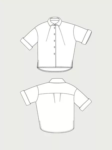 FRONT PLEAT SHIRT -- The Assembly Line Patterns