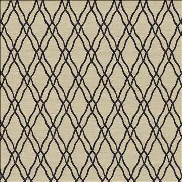 Kasmir Fabric Meander Trellis Black