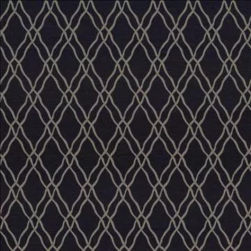 Kasmir Fabric Meander Trellis Charcoal