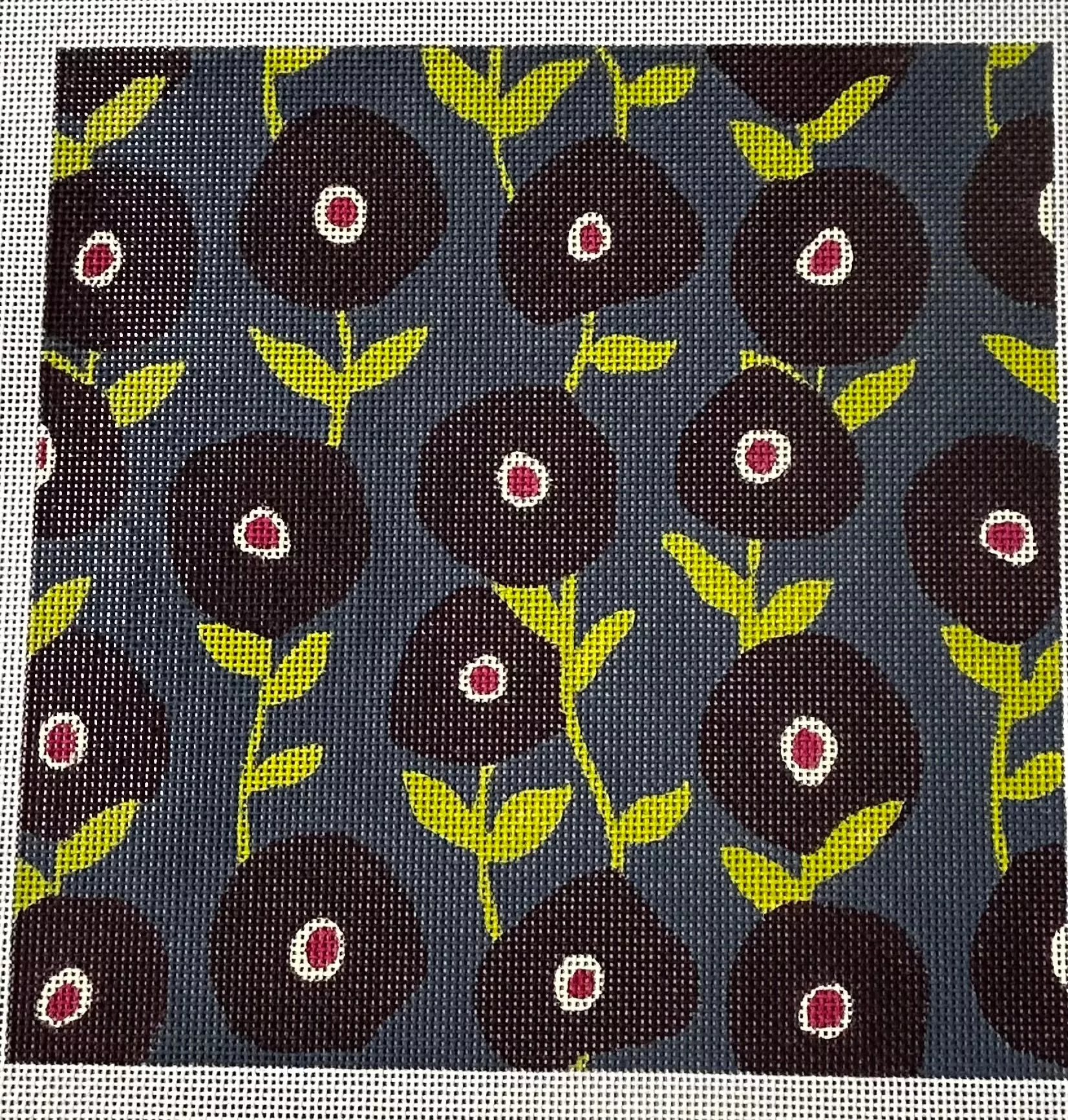 LC1116.4 DARK BLUE FLOWERS by Lizzie Clark