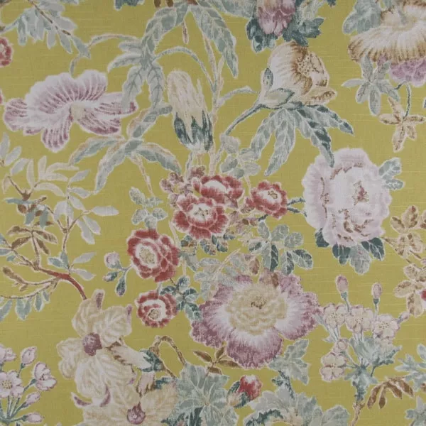PKaufmann Fabrics Mixed Bouquet Jonquil