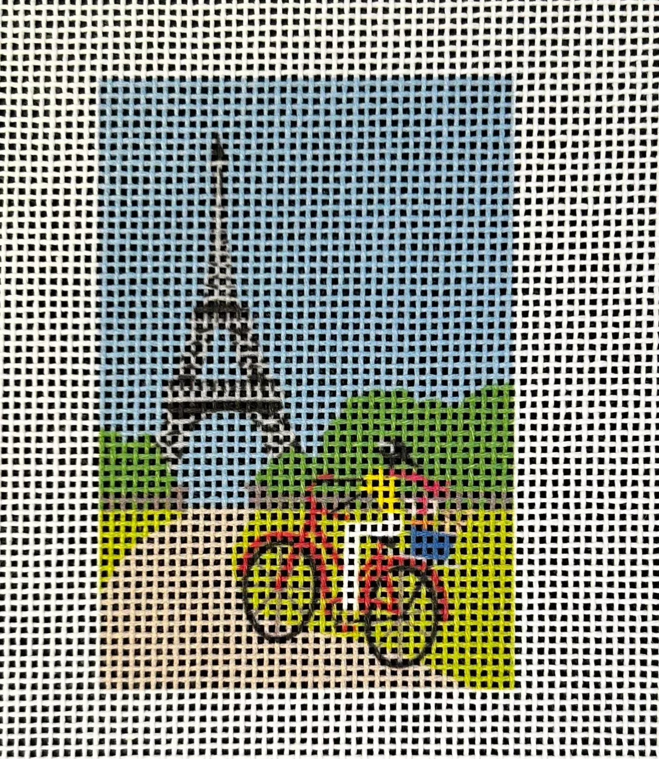 RN308 EIFFEL TOWER/BICYCLE LUGGAGE TAG