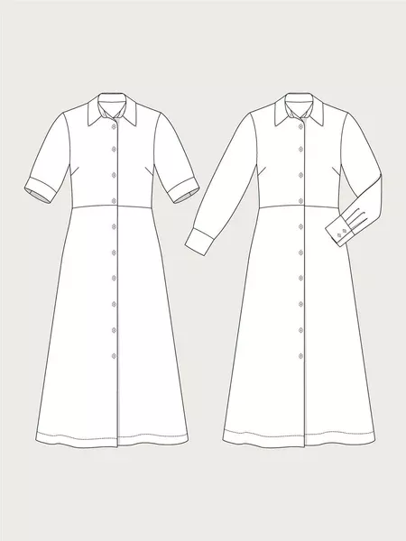SHIRT DRESS PATTERN -- The Assembly Line Patterns
