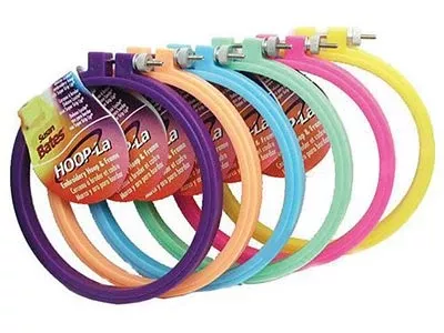 Susan Bates Embroidery Plastic Hoop Asst Color