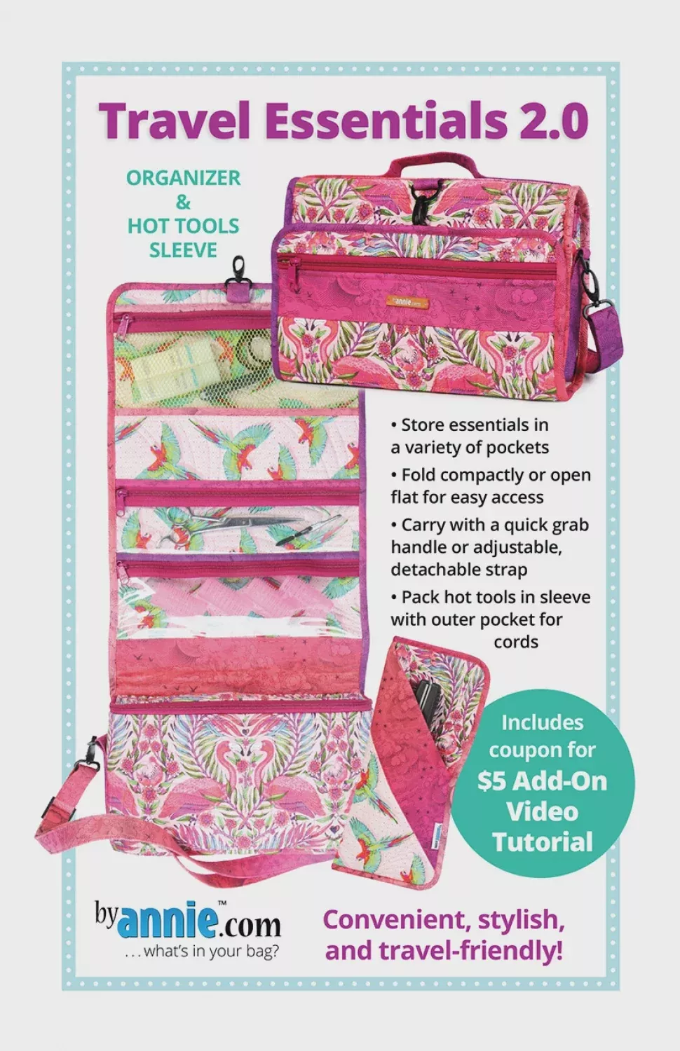 Travel Essentials 2.0 Bag Pattern