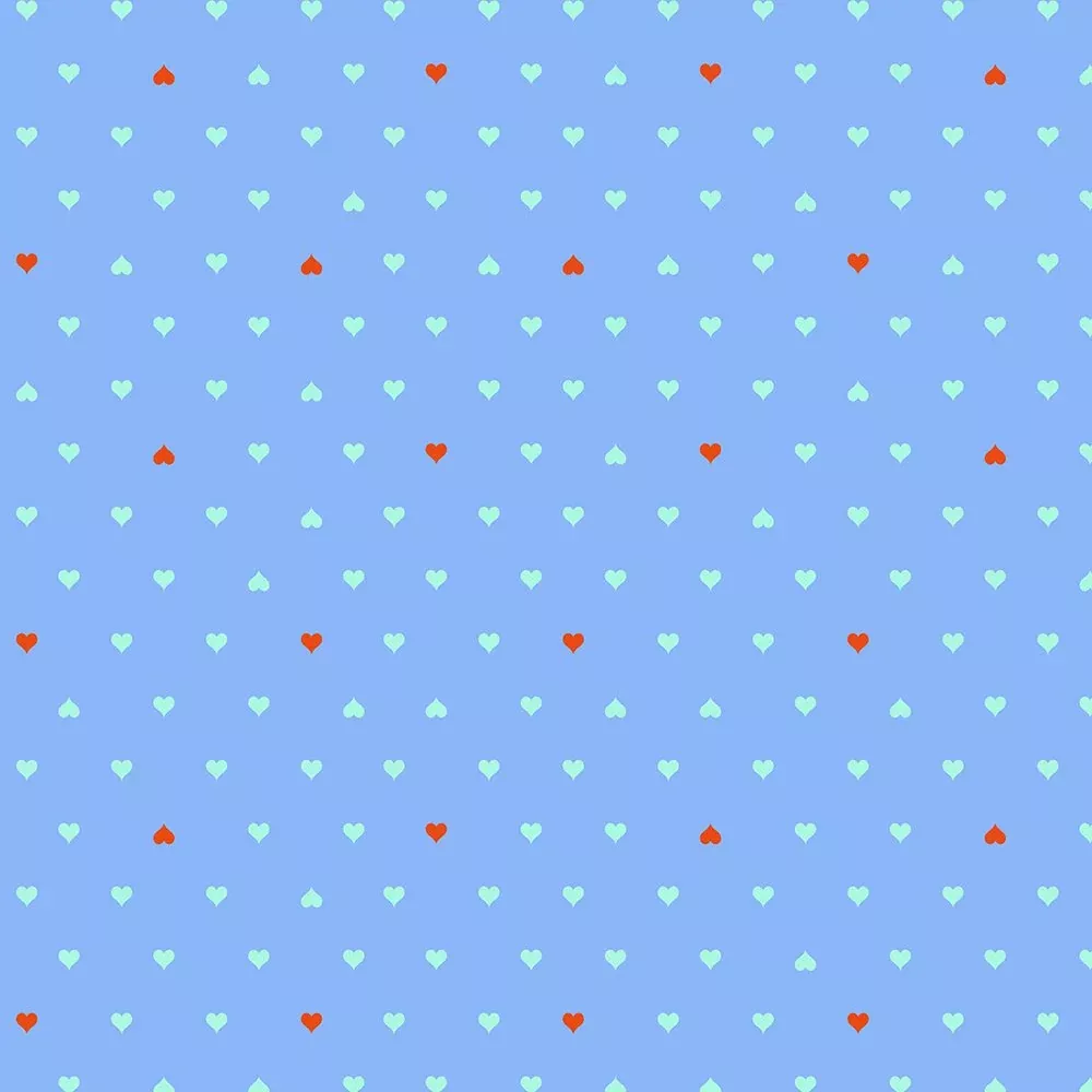 Tula Pink Besties Unconditonal Love Bluebell fabric