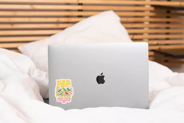 We're All Doing Our Best Sticker - mental health, anxiety