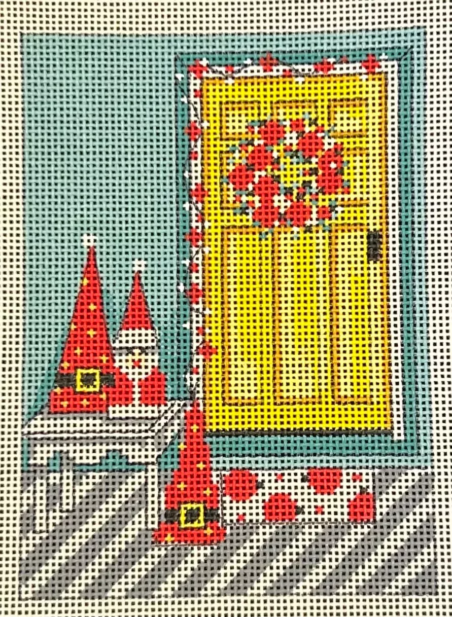 YELLOW CHRISTMAS DOORWAY