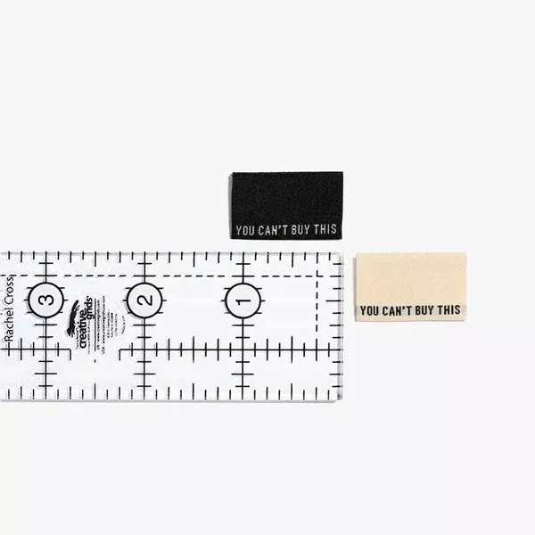 You Can't Buy This (Bk/Cream) Woven Labels |
