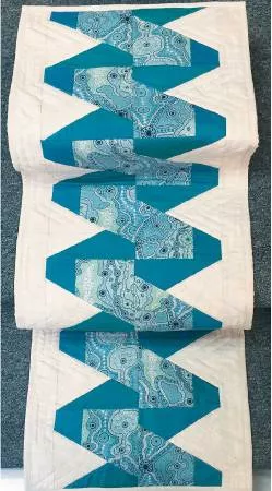 Zig-Zagging Along Runner Pattern - 18" x 47" uses CGRMT6