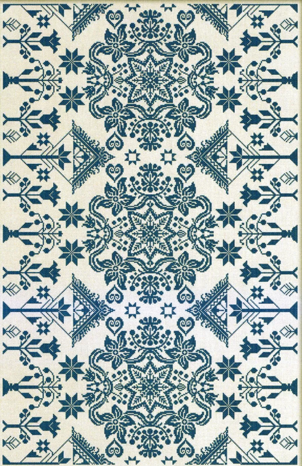 Zimmerman Coverlet, The chart - Modern Folk Embroidery